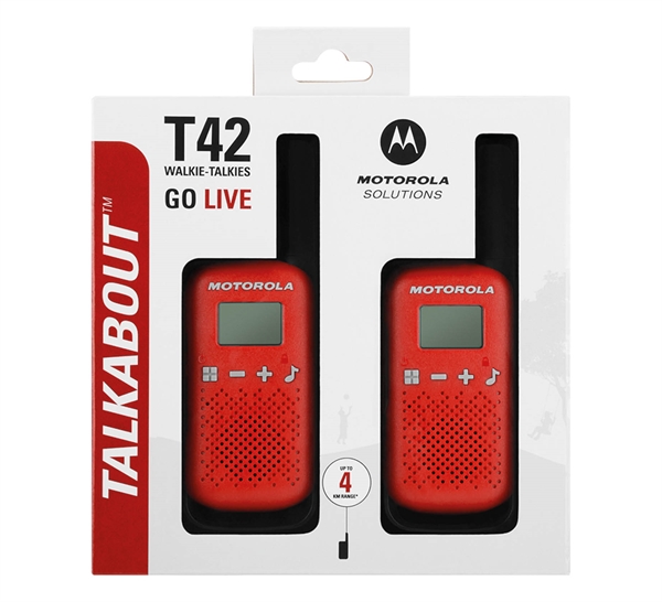 Motorola TALKABOUT T42 Red Twin Pack